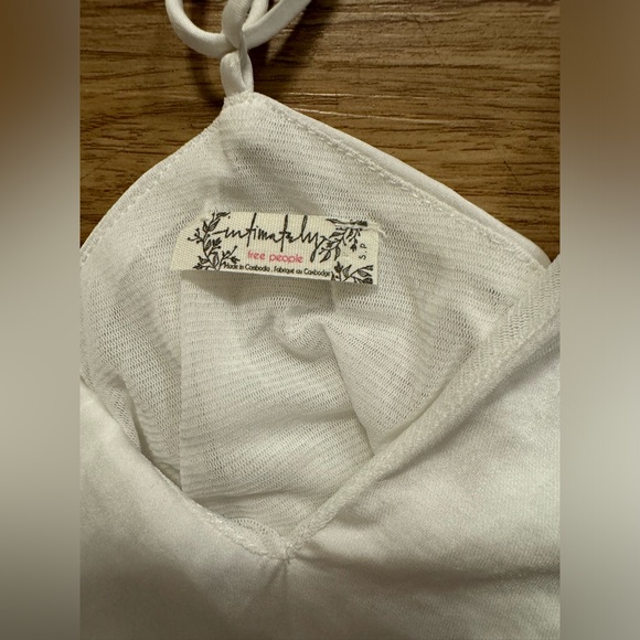 Free People tank top and Seethrusoul paper bag denim shorts - Picture 4 of 6